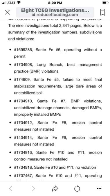 Terrenos Houston Lawsuit