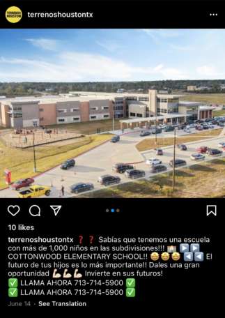 Terrenos Houston Cleveland ISD